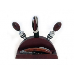 15-3-аксесоари за вино с дървена поставка 15-3-аксесоари за вино с дървена поставка