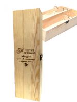 002-4 Кутия за вино с отварящ се капак - Честит празник