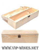 002-1 Кутия за вино с отварящ се капак и закопчалка