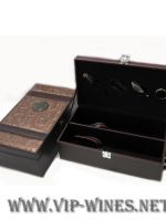 012-Луксозна кутия за 2 бутилки вино