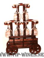 34-Поставка за вино - каручка