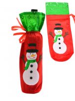 00004d-Коледно облекло за бутилка „Снежен човек“