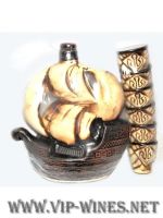 10d-Сервиз за вино и ракия "Кораб"